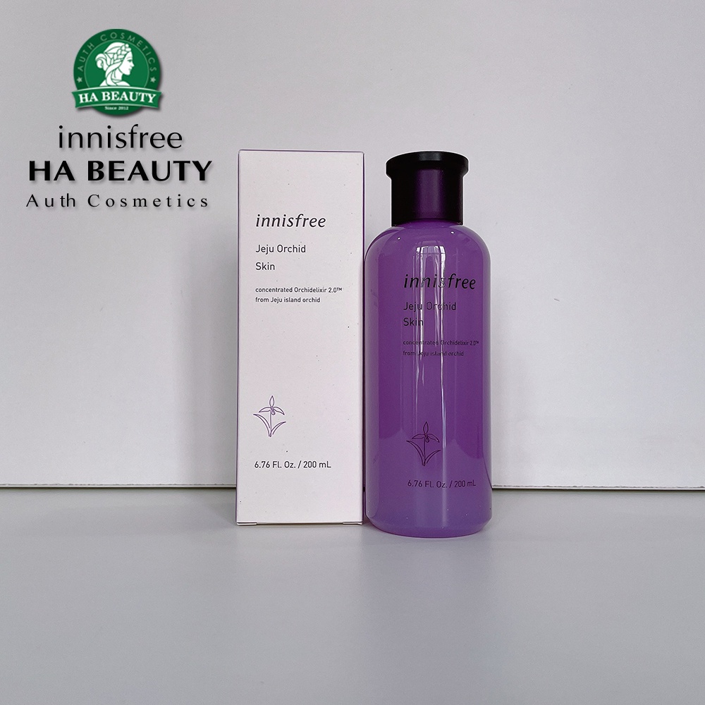 Nước hoa hồng chống lão hóa hoa lan tím innisfree Jeju Orchid Skin 200 ml dưỡng ẩm khỏe mạnh đàn hồi da