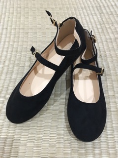 (Order) Giày bệt nữ da lộn quai ngang