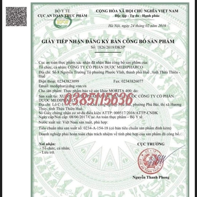 Viên uống dầu gấc Morita hộp 100 viên