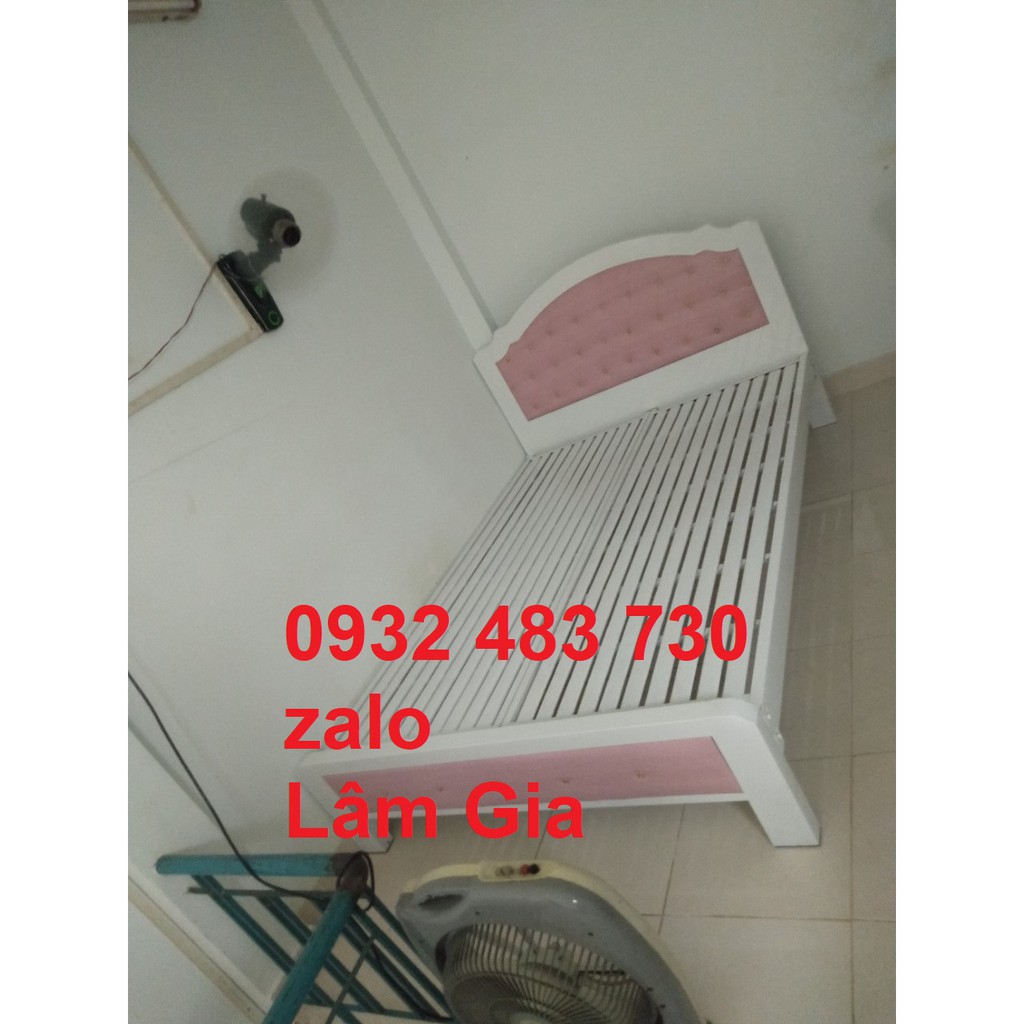 Giường sắt cao cấp mẫu 1m6x2m