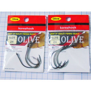 Lưỡi Câu Cá Mutsu Hàn Quốc-Giá nguyên vỉ, Lưỡi Carbon Không Gỉ