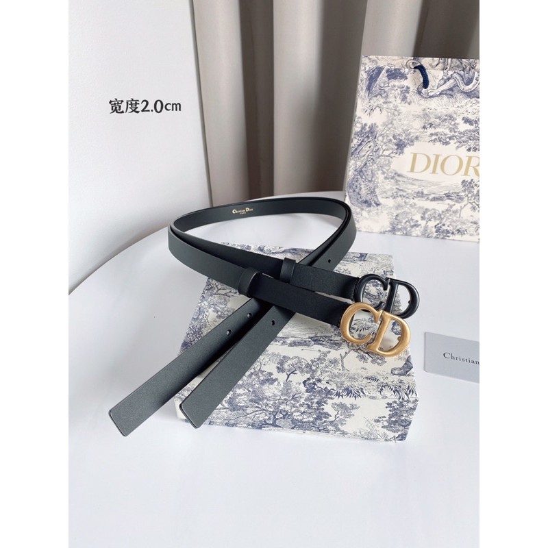 Dây lưng, belt da mềm thời trang cao cấp của Dior CD thiết kế đơn giản mà tinh tế