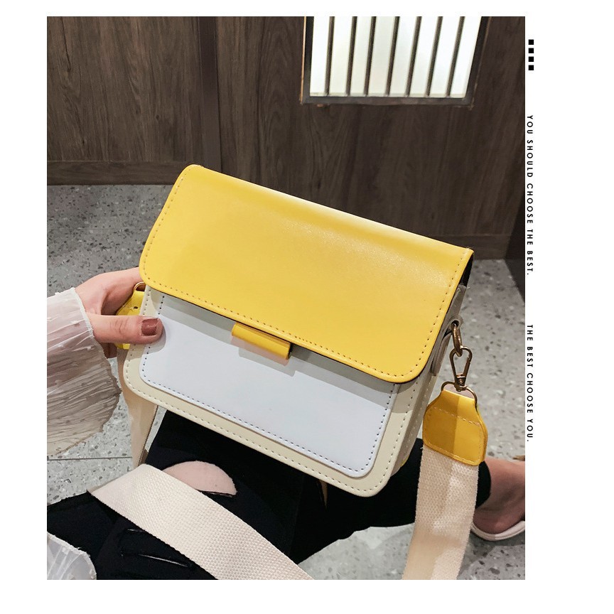 [Mã FAMAYWA2 giảm 10k đơn từ 50k] TÚI ĐEO CHÉO NỮ DA TRƠN MỀM PHỐI MÀU ĐẸP THỜI TRANG | BigBuy360 - bigbuy360.vn