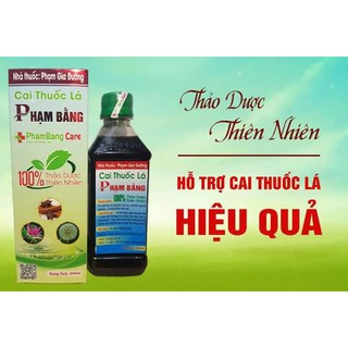 Mẫu mới 2020 - Nước súc miệng Cai thuốc lá Phạm Bằng - Hỗ trợ 50%