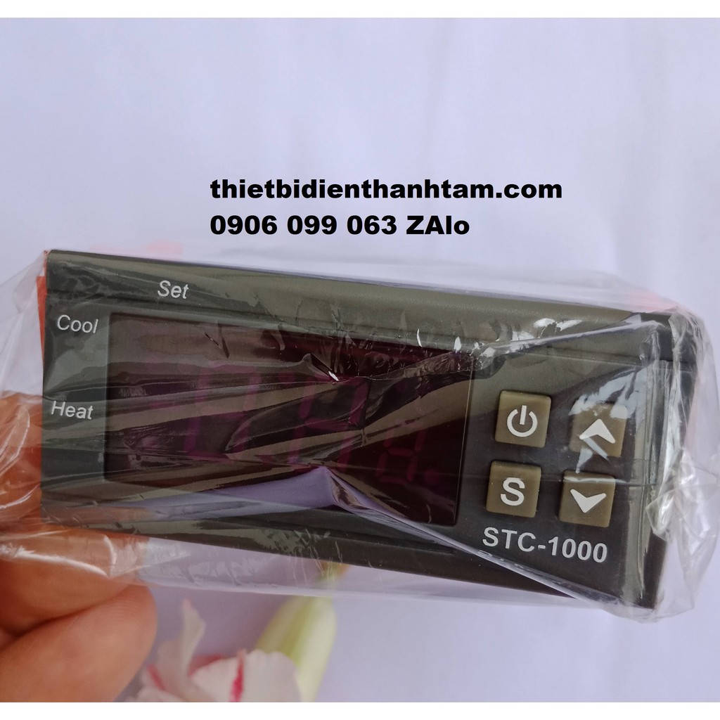 [STC-1000] Bộ điều khiển nhiệt độ mini, có cảm biến, điện áp 220VAC 12VDC