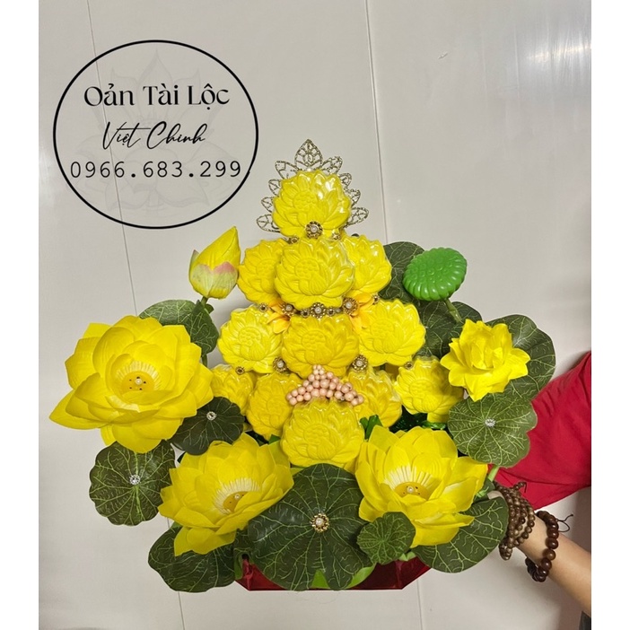 Oản mộc-  Tháp sen 5 tầng, 12 oản sen to