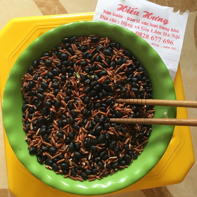 1Kg Gạo lứt và đậu đen rang tay