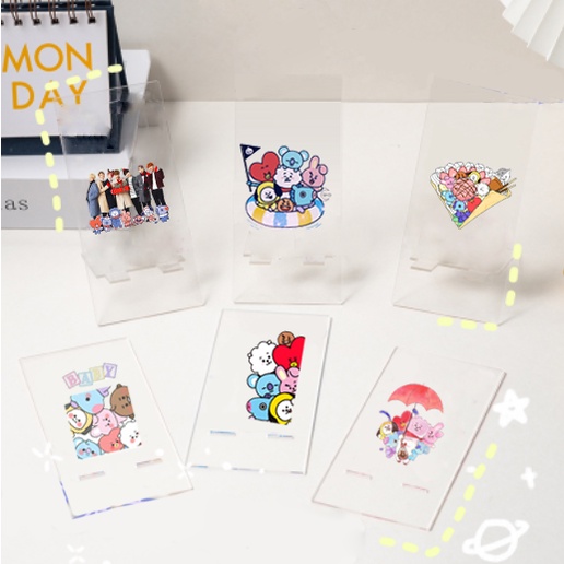 Giá đỡ điện thoại mica bangtan GDMC3 giá army cute dễ thương trong suốt hoạt hình idol thần tượng