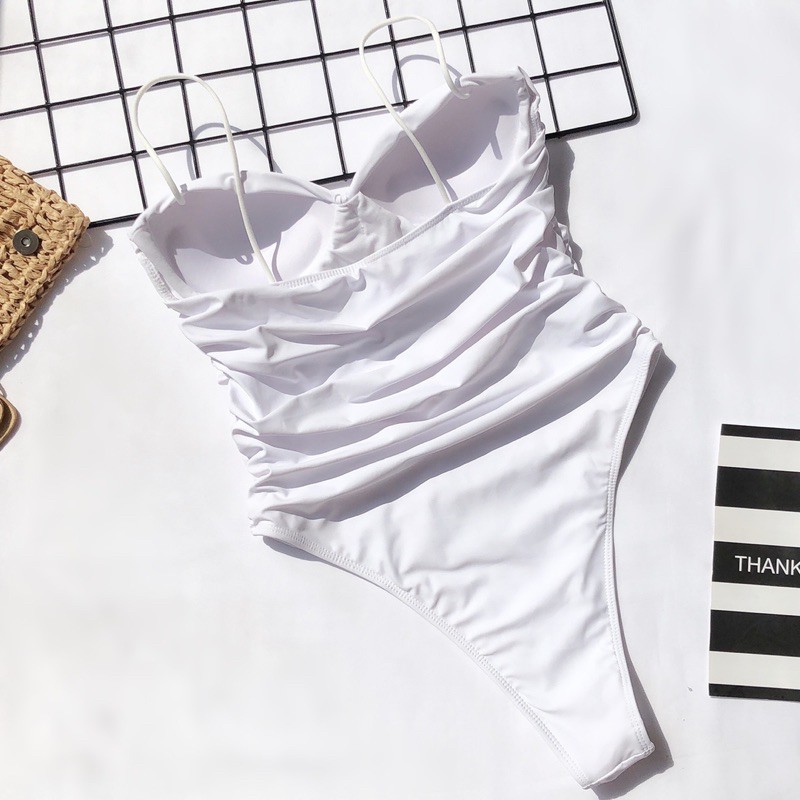 [BKN621] <ÂU> BODYSUIT QUAI MẢNH 2 MÀU ĐEN/TRẮNG | BigBuy360 - bigbuy360.vn