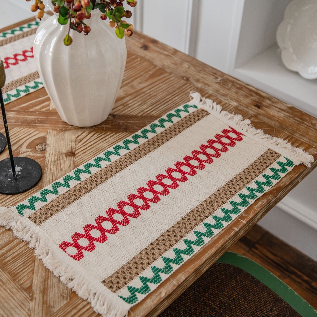 Khăn Trải Bàn Vải Cotton Khăn Trải Bàn Chống Bụi Trang Trí Nhà đón Năm Mới