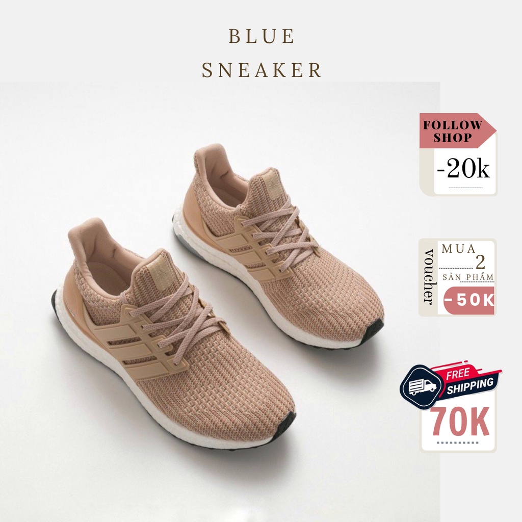 Giày Sneaker Nam Nữ Ultraboost 4.0 hồng đất