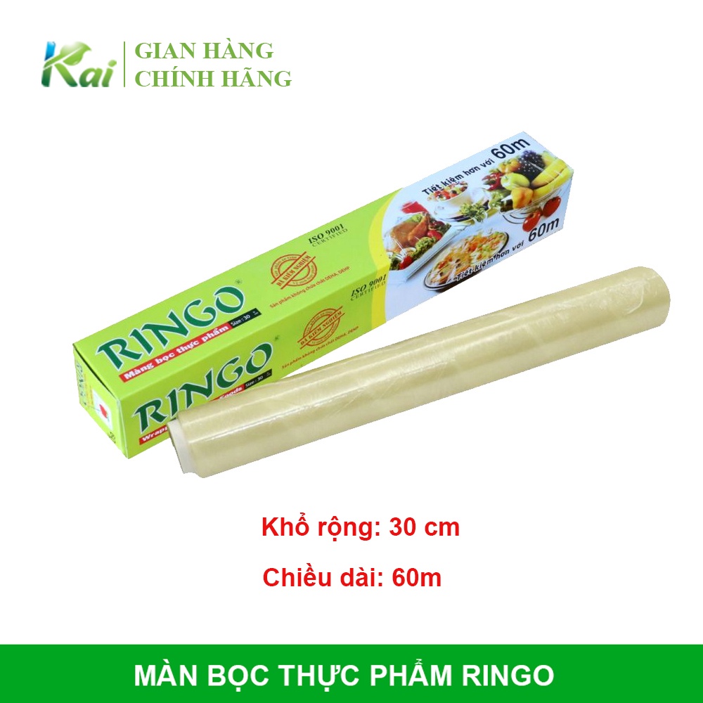 MÀNG BỌC THỰC PHẨM NHÃN HIỆU RINGO loại R60/R200/R400, HÀNG CHÍNH HÃNG, ĐA DẠNG KÍCH THƯỚC