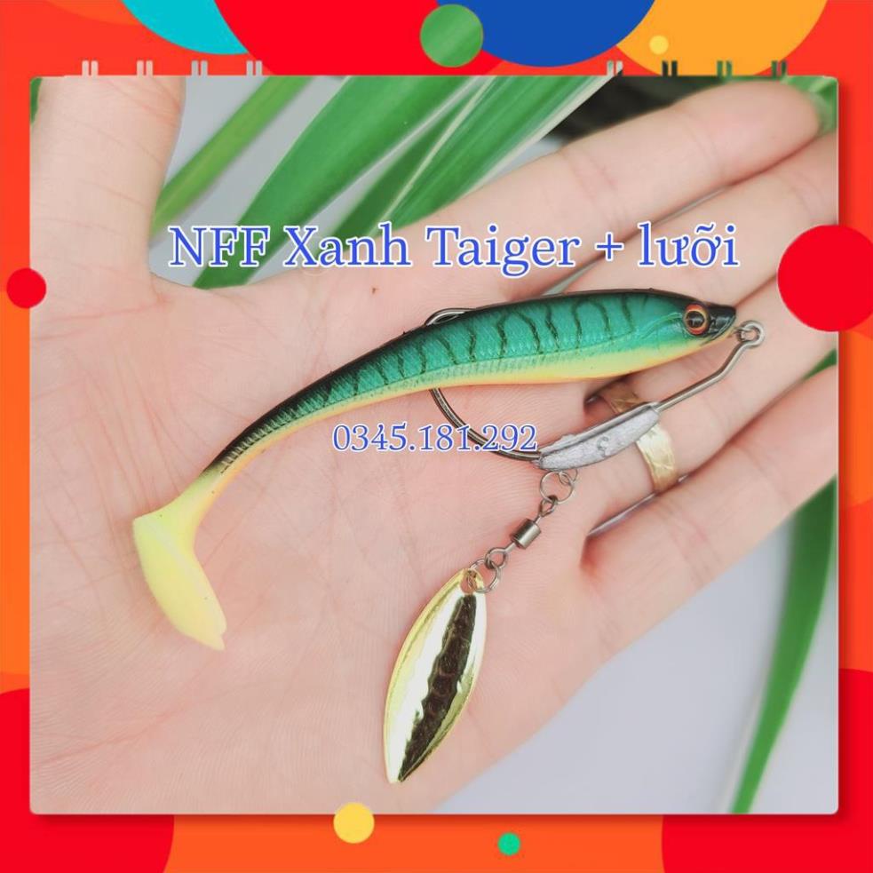 Siêu Chất Mồi Mềm NFF Kèm Lưỡi Câu - Mồi Mềm Câu Lóc Siêu Nhậy