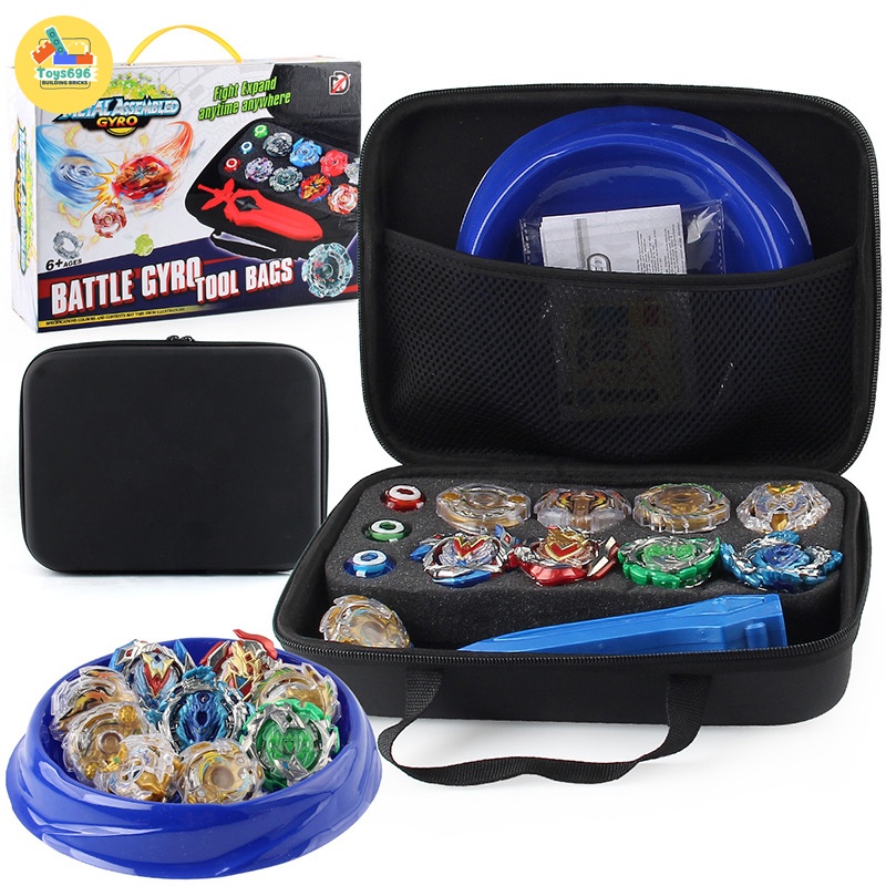Đồ Chơi Con Quay Burst Metal Fusion Evolution Turbo Booster Gyro Bộ Túi Đồ Con Quay+ Bàn Chiến Đấu