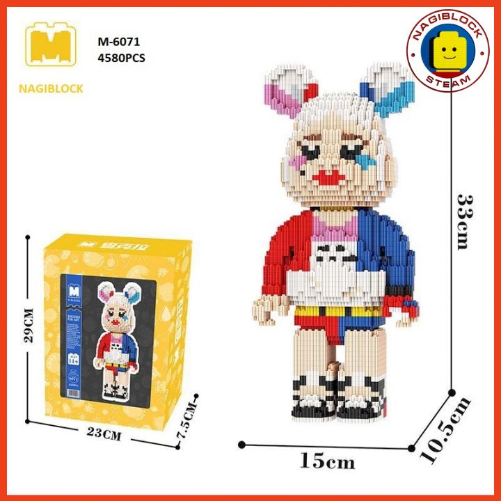 Bộ lắp ghép mô hình BEARBRICK cao 33cm nhiều mẫu MPIN