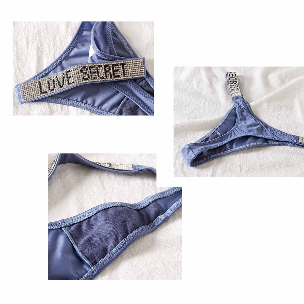 Quần lót lọt khe nâng ngực lưng thấp in chữ thời trang cho nữ | BigBuy360 - bigbuy360.vn