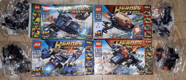 Lắp ráp 1 hộp LegoSuper Hero Siêu Anh hùng 99567 có nhiều chi tiết bằng nhựa ABS