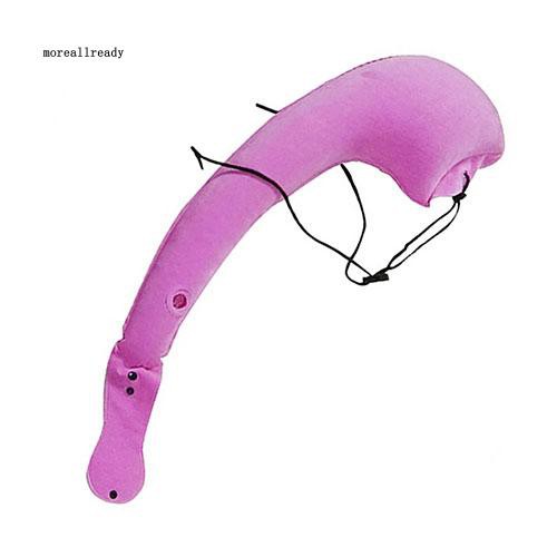 was_Inflatable Foldable Neck Rest Head Support Car Flight Travel Pillow Cushion Gift