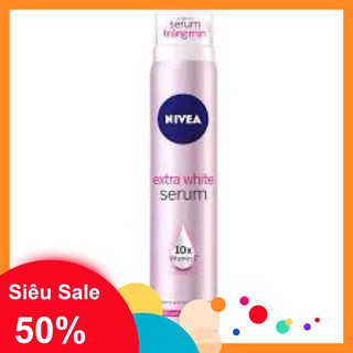 -Xịt ngăn mùi Serum Nivea trắng mịn 100ml.