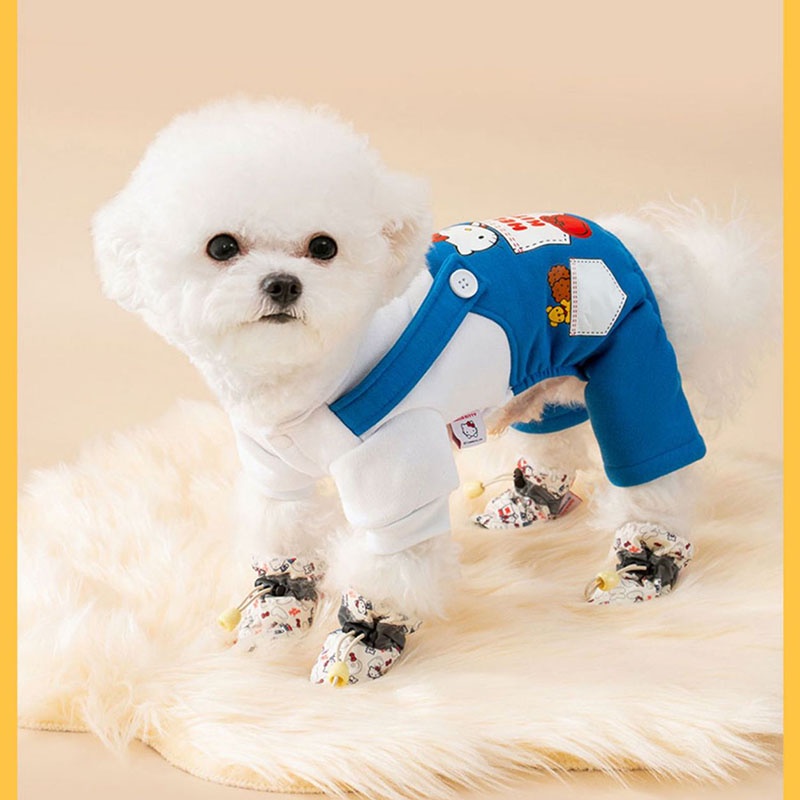 Giày đi Chơi Dành Cho Thú Cưng Thời Trang In Hình Mèo Dễ Thương Bốn Mùa Nói Chung Giày Thú Cưng Vừa Và Nhỏ Thoáng Khí Không Trơn Trượt Chống Mài Mòn