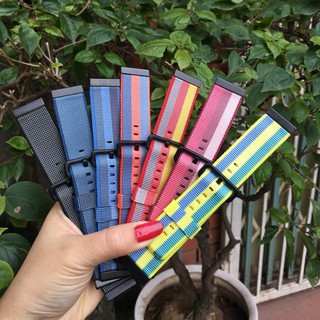 Dây đồng hồ nylon 20/22mm chốt thông minh
