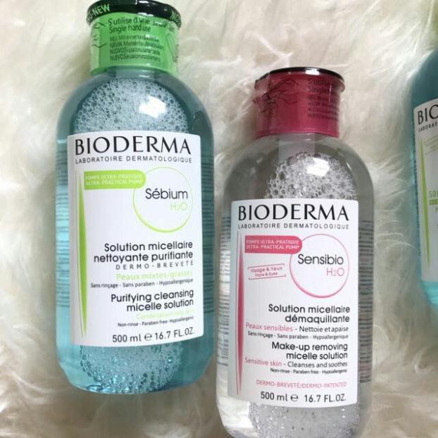 Nước Tẩy Trang Bioderma Dành Cho Da Dầu và Nhạy Cảm Sébium H20 500ml