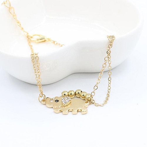 Lắc chân thời trang tạo hình chú voi xinh xắn cho nữ