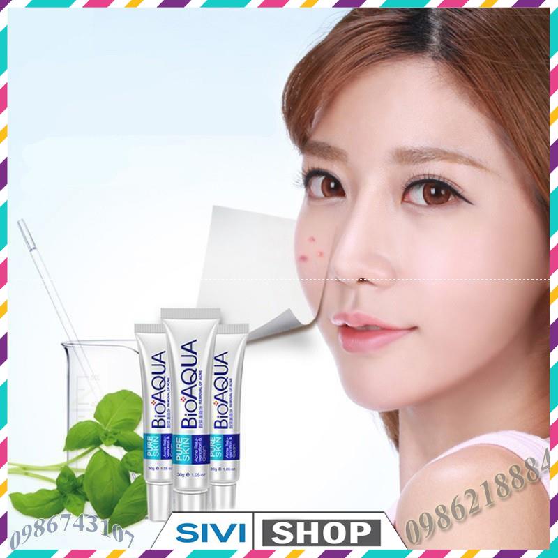 Kem mụn trứng cá Pure Skin Bioaqua