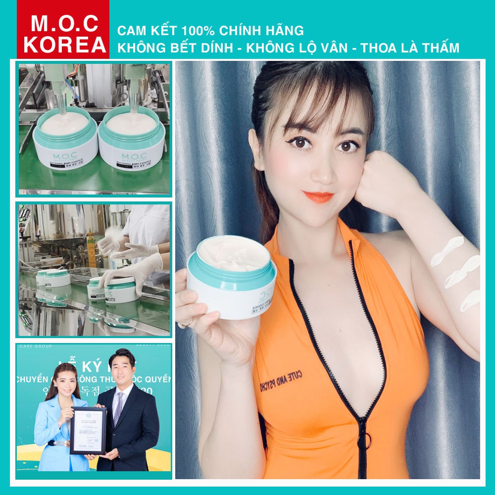 Kem trắng da body M.O.C KOREA [chính hãng 100%]