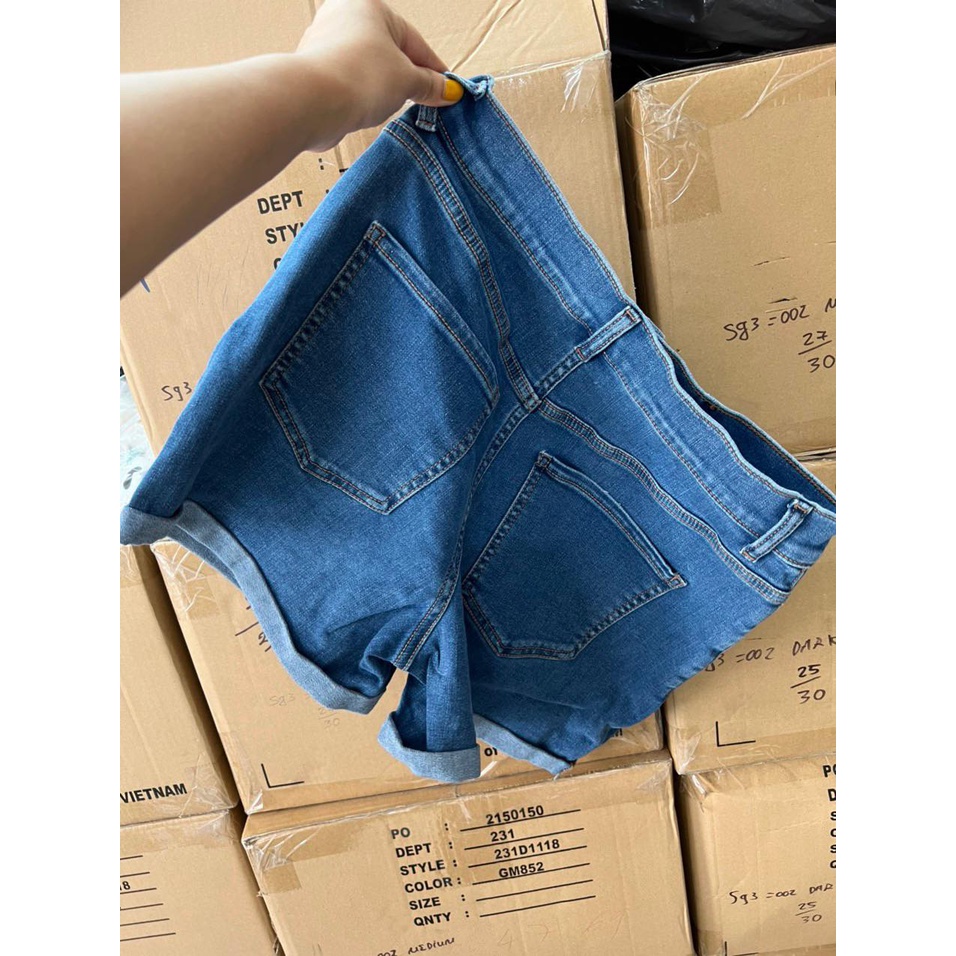 Quần short jeans Xanh