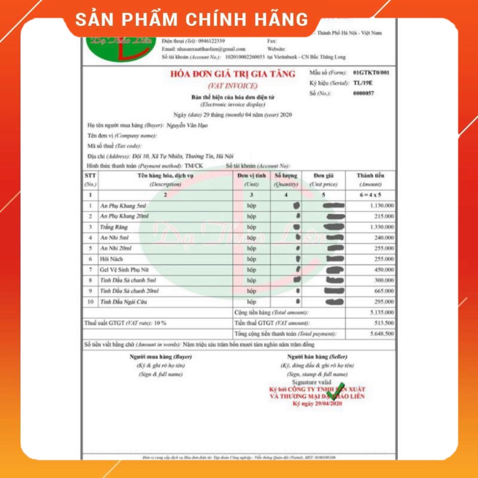 Tinh Dầu Răng Miệng Dạ Thảo Liên