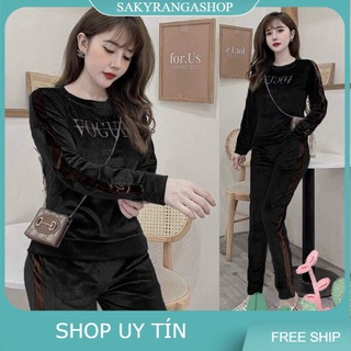 Sét bộ nhung thêu chữ cao cấp