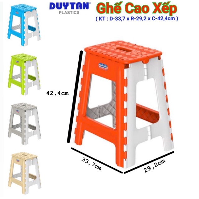 Ghế Nhựa Cao Xếp Duy Tân