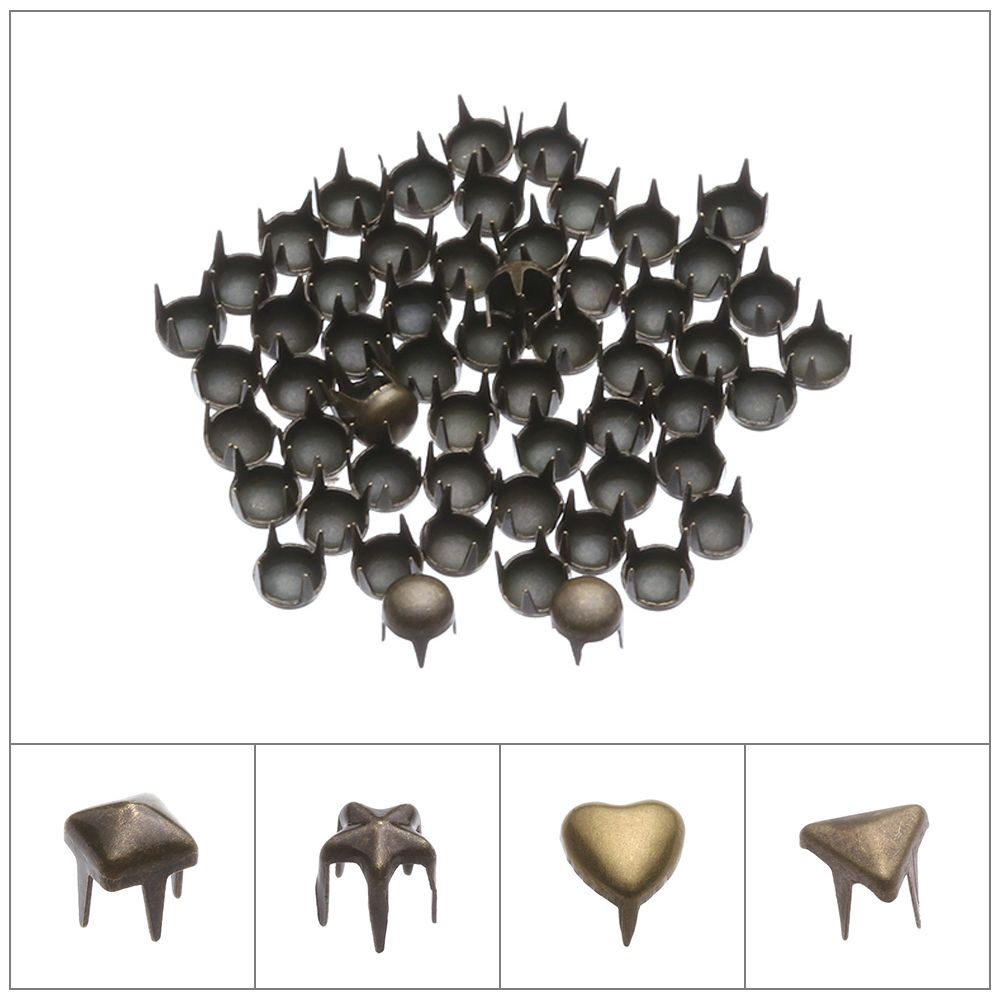 Set 50 Nút Thắt Lưng Kim Loại Mini Dành Cho Búp Bê Đồ Chơi 4/5/6mm