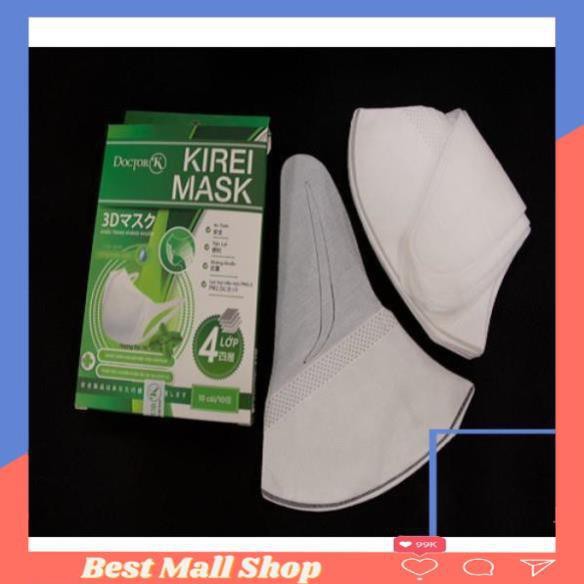 Combo 10 hộp Khẩu trang 3D tinh dầu bạc hà thiên nhiên Doctor K - Chống say xe – 10 cái/hộp