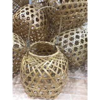 Giỏ lồng đèn tre