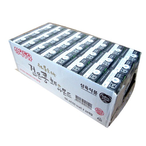 Sữa óc chó hạnh nhân đậu đen Hàn Quốc (thùng 24 hộp x 190ml)