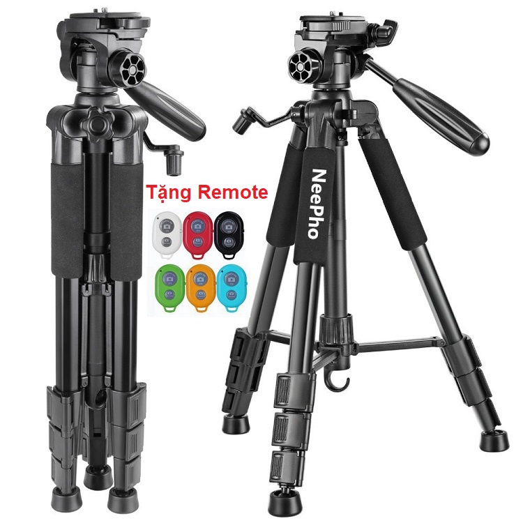 Chân Đỡ Điện Thoại 3 Chân, Tripod Máy Ảnh, Tặng Remote, Máy Quay Camera Chuyên Nghiệp, Tripods NP-8850 Chính Hãng NeePho
