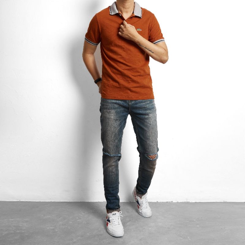 Áo thun cổ trụ polo trơn 9 màu nổi bật thun cotton