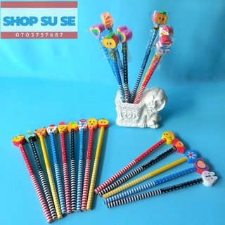 Viết chì có cục tẩy hình thú ngộ nghĩnh cho bé