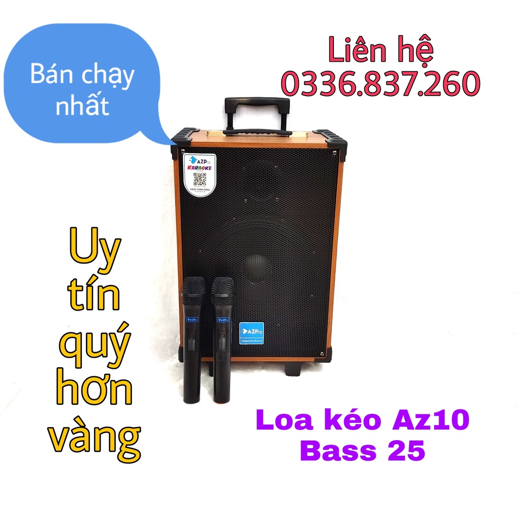 LOA KÉO CHÍNH HÃNG AZPRO AZ10_CÔNG SUẤT MAX 500W