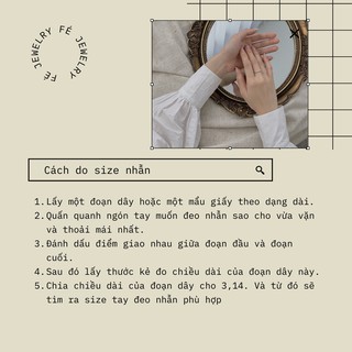 [FE19] Nhẫn bạc nữ Joy Ring