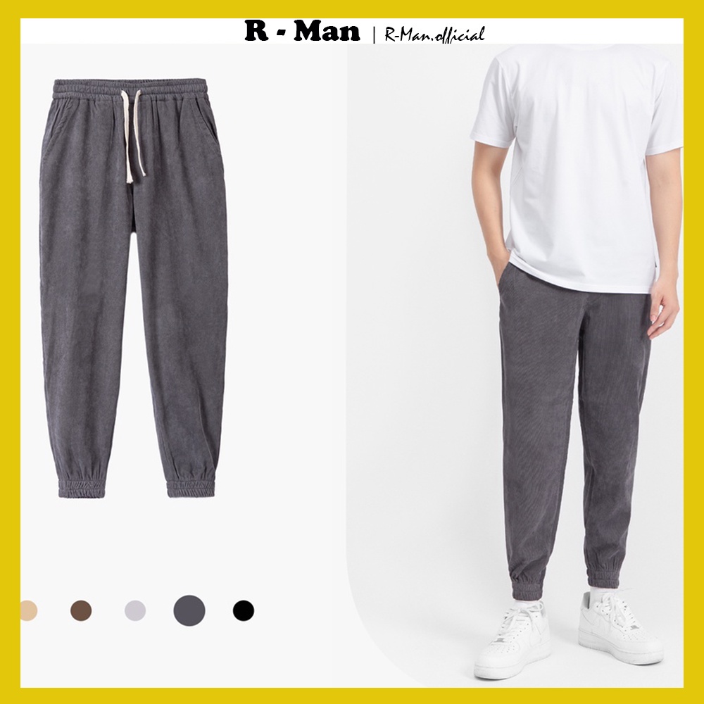 Quần Jogger chất nhung tăm dày dặn trẻ trung, quần thể thao nam mẫu mới 2022