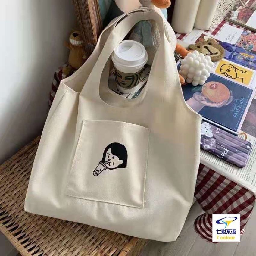 [ MẪU MỚI NHẤT]Túi tote , túi vải canvas  đựng đồ đi chơi đi học đi làm phong cách Hàn Quốc