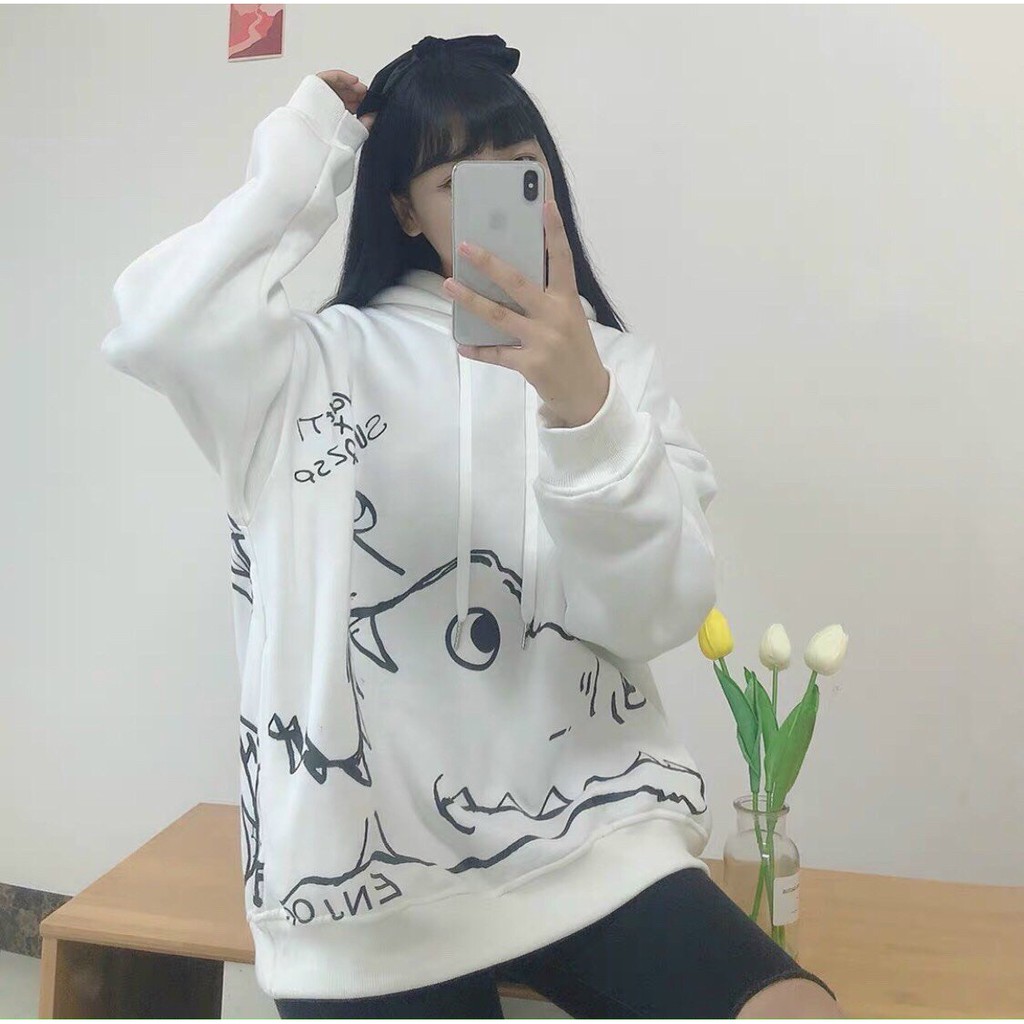 [FREESHIP]Áo Khoác HOODIE Nam Nữ KHỦNG LONG QUẪY ĐUÔI Chất Vải Dày Dặn Ấm Áp