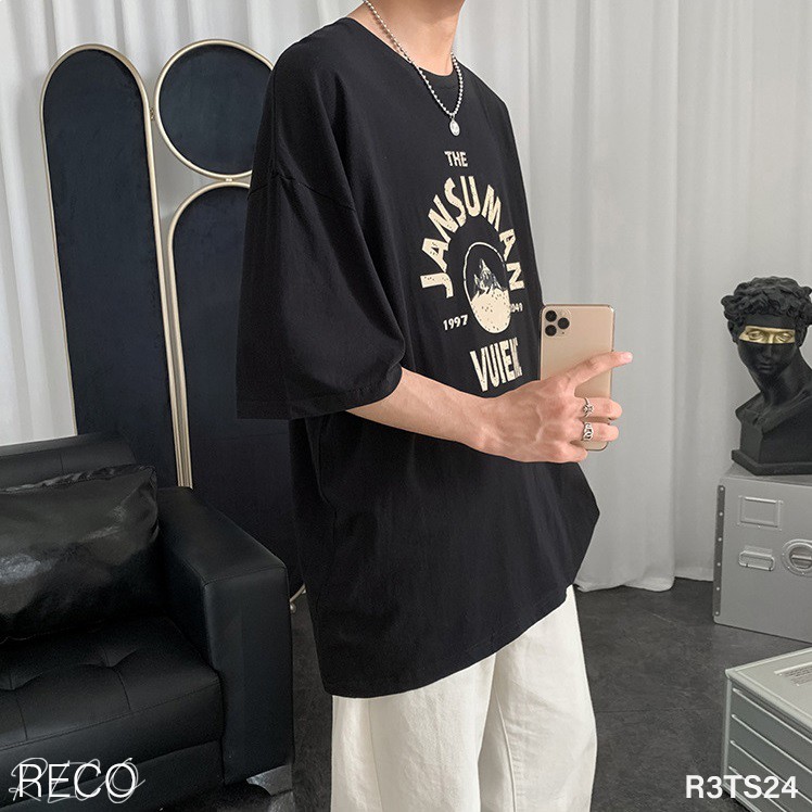 Áo thun, phông nam nữ Hàn Quốc cao cấp dáng rộng tay lỡ T-Shirt Loose R3TS24 Unisex