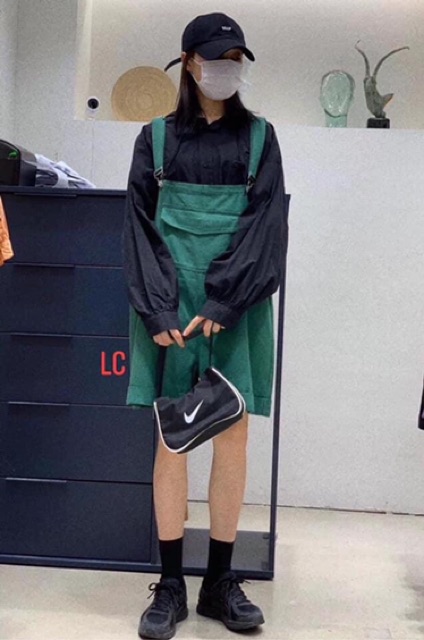 Quần yếm kaki hotren⚡️FREESHIP EXTRA⚡️cá tính, năng động