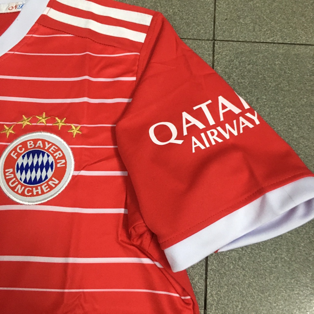 Bộ quần áo đá banh CLB Bayern đỏ sân nhà mới nhất 22/23 FLG