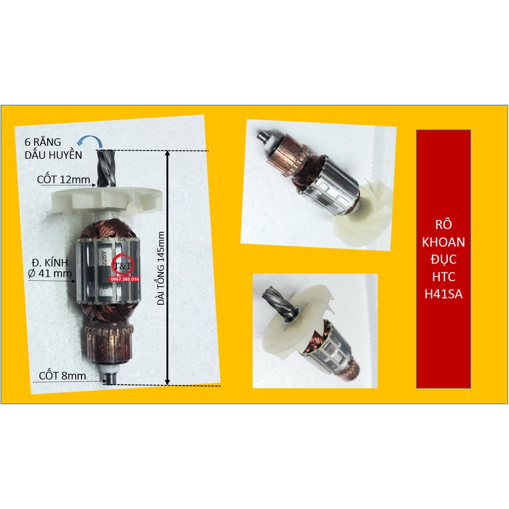 ROTOR MÁY ĐỤC HITACHI H41SA