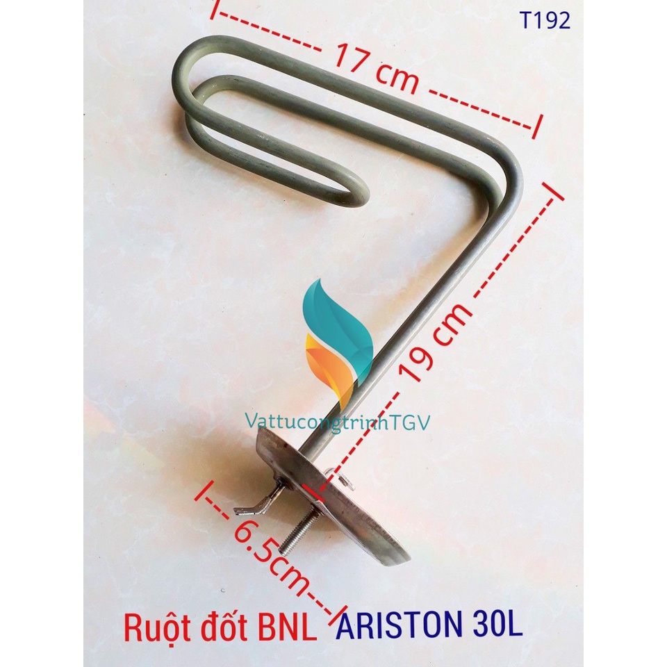 Ruột đốt AMTS - Bình Nóng Lạnh ARISTON 30L bát bầu dục 6.5cm x 19cm+17cm